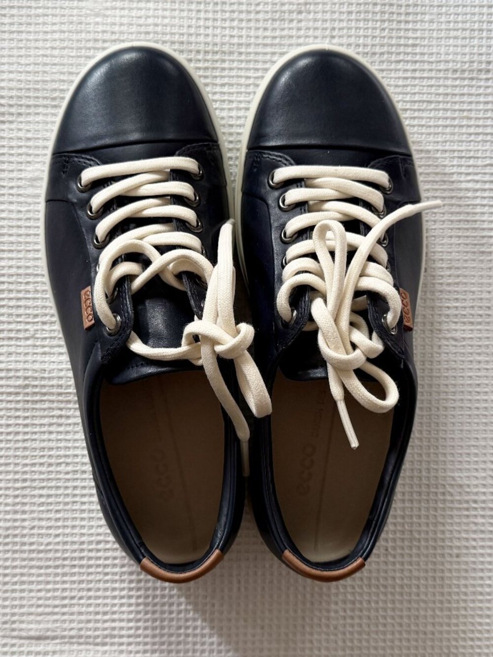 ECCO Soft 7 Women’s Leather Sneakers – Marine Navy – EU 36 / US 5–5.5 – NWB